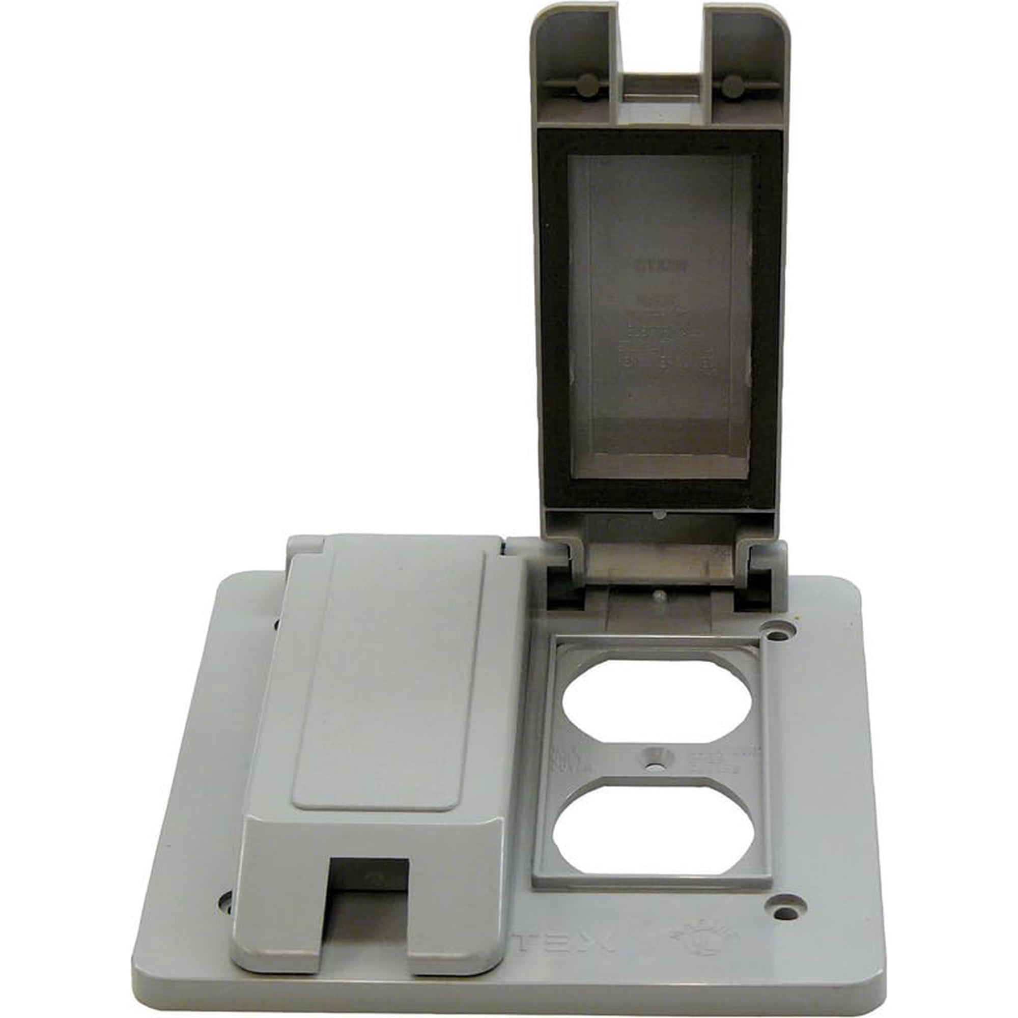 Tapa De Salida Cantex Rectangular De Pvc De 2 Bandas Para Cajas De Dispositivos Fs