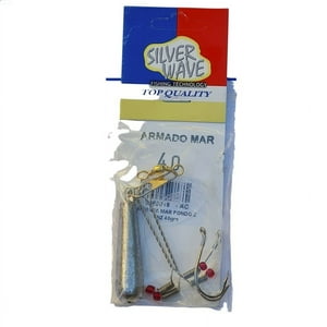 Silver Wave - Armada Mar Fondo 2 Anzuelos + Plomo 40Grs -