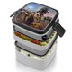 thumbnail image 4 of Jurassic World: Teoría del Caos Fiambrera de Doble Capa, Contenedor de Almuerzo Portátil Apilable, Almacenamiento de Alimentos Hermético a Prueba de Fugas, 1000ml, 4 of 6