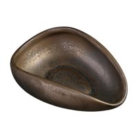 Bothyi - Bandeja De Dosis De Cerámica De Buque De Té De Porcelana Para La Oficina Para La Oficina Para El Hogar De La Oficina Bronce