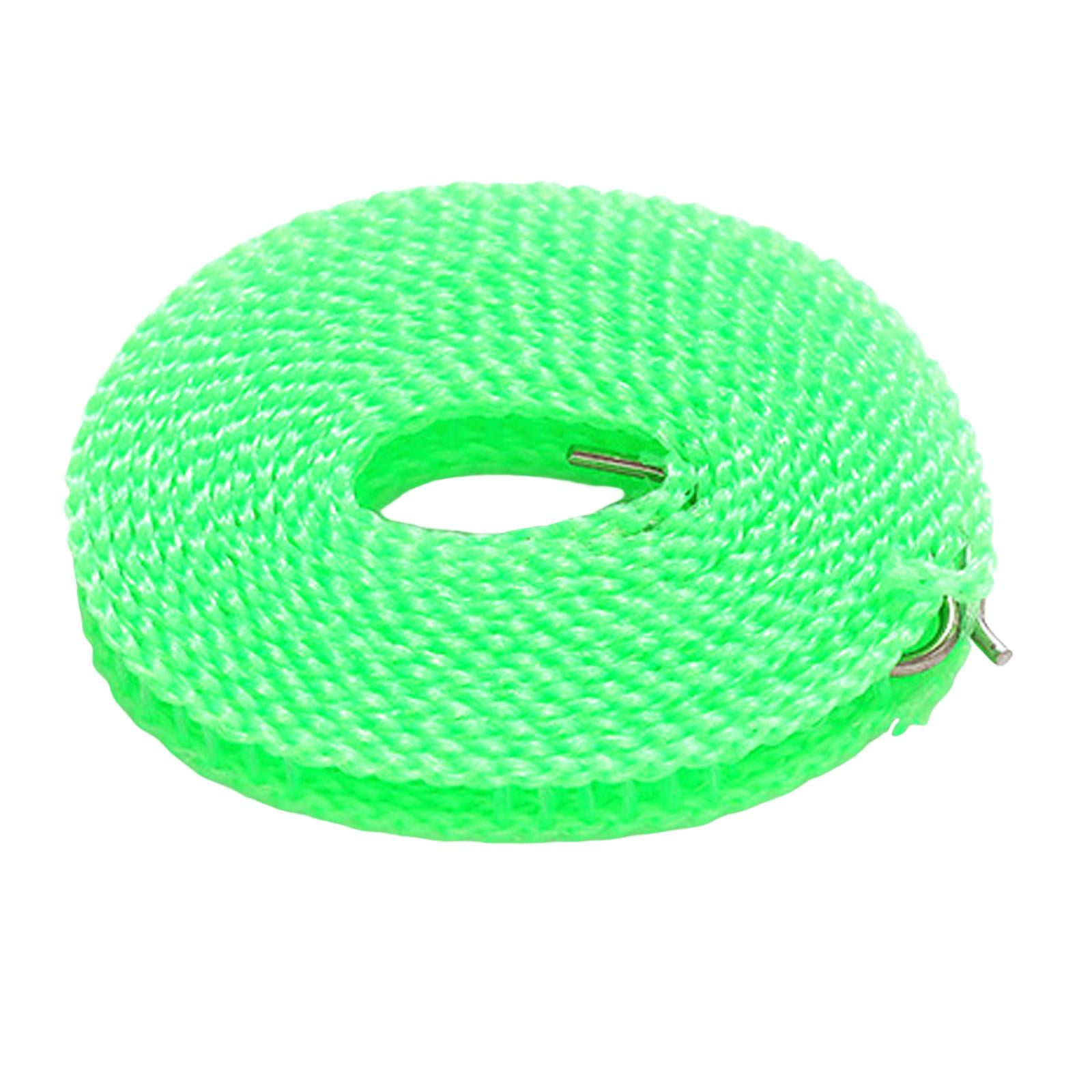 Magideal - Tendedero Para Tender La Ropa Con Gancho, Resistente, Para Viaje, Para Ropa, Para Jardín, Vacaciones, Patio, Interior O Exterior, Hotel , Verde 300cm