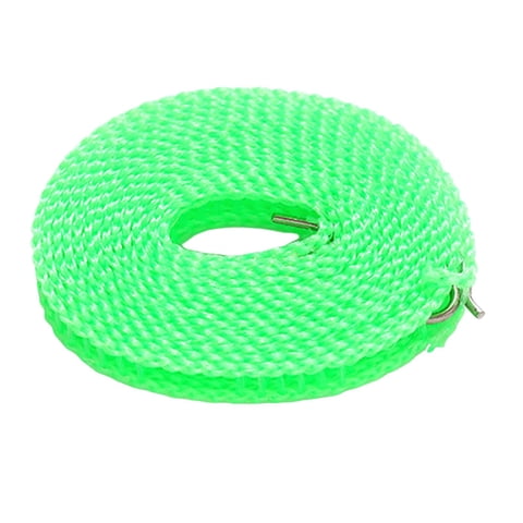 Magideal - Tendedero Para Tender La Ropa Con Gancho, Resistente, Para Viaje, Para Ropa, Para Jardín, Vacaciones, Patio, Interior O Exterior, Hotel , Verde 300Cm