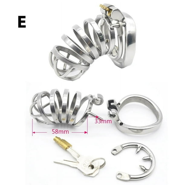 Chastity Cage Men Metal Sissy Lockable Chastity Belt Male Bondage Bdsm Cock Cage Penis Rings Adults Couple Sex Toys For Man