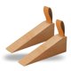 thumbnail image 1 of Tope de puerta de madera koofull grande, paquete de 2, con correa de cuero, 1 of 7