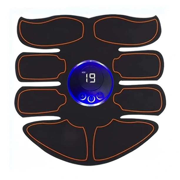 Rechargeable ABS Stimulator - Portable Abdominal Toning Belt for Men and Women - Build Muscle and Strength with Workout Equipment