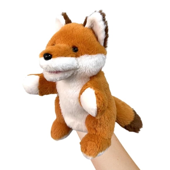 Títere de mano LOMTRATS de peluche animal 25 cm con boca móvil