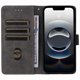 thumbnail image 4 of Funda Billetera para iPhone 16E con Soporte - Cartera de Cuero con Ranuras Negro, 4 of 5