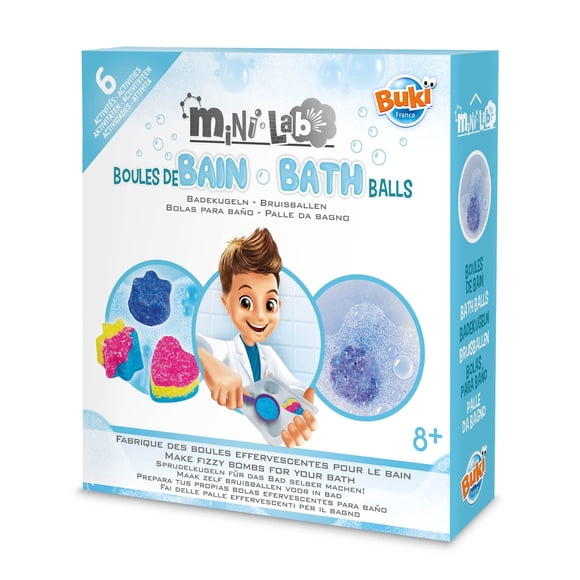 Kit DIY de bombas de baño Buki Mini Lab para niños de 8+