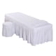 thumbnail image 1 of Juego De Ropa De Cama Para Mesa De Masaje SPA, Falda De Cama, Funda De Almohada, Funda Para Taburete, Color Blanco-L, 1 of 5