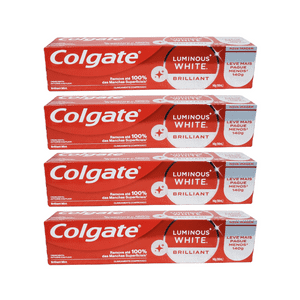 Pack 4 Pasta Dental Colgate Luminous White Brilliant 140G