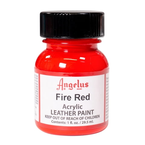 Pintura Acrílica Para Cuero Angelus Fire Red 30 Ml (Paquete De 1)
