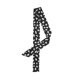 thumbnail image 1 of INSPIRE CHIC Mujer Pañuelo de Cinta Patrón de Corazón Estrecho para el Cabello Muñeca Bufanda Asa Envoltura Negra Floral L, 1 of 5