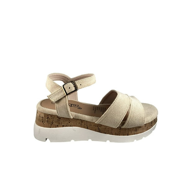 Sandalia Gamuza Ecológica ZAZ21 Beige