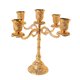 thumbnail image 5 of Candelabro Candelabro Centro de mesa Artesanías Decoración para Bar Boda Fiesta 5 Rama Dorado, 5 of 5