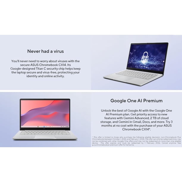 Laptop ASUS Chromebook de 14