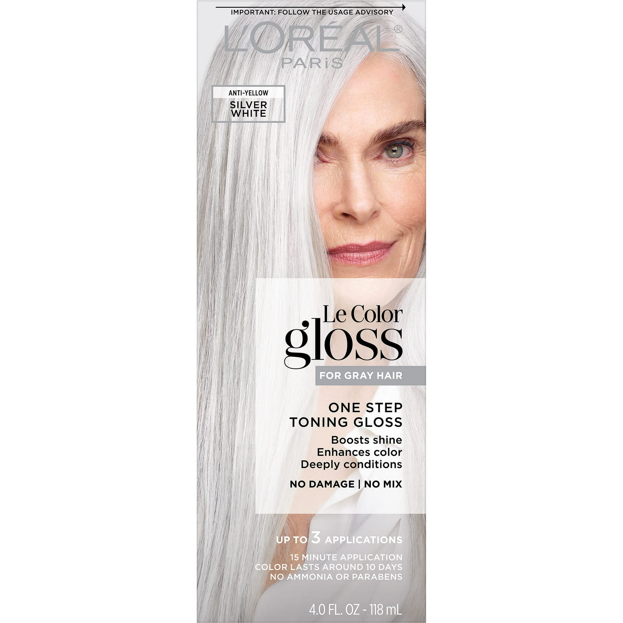 L’oréal Paris - Tónico Capilar L'oréal Paris Le Color Gloss Silver White 1 Kit
