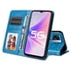 thumbnail image 2 of Funda tipo cartera FOXDOCK para OnePlus Nord N20 SE 4G , diseño girasol en relieve, cuero PU, cierre magnético, soporte y tarjetero, 2 of 5