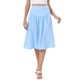 thumbnail image 1 of INSPIRE CHIC Falda de Cuadros para Mujeres Verano Retro Cintura Alta por Debajo de la Rodilla Faldas Acampanadas XS Azul Claro, 1 of 6