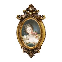 Magideal - Fotografía De Forma Ovalada, Marcos De Fotografía Barrocos Vintage Para Decoración Para Hogar, Exhibición De Fotografía , Montaje En Pared