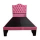 thumbnail image 1 of Cama 1,5 Plazas Ovalado, Incluye Base + Respaldo Rosa, 1 of 2