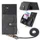 thumbnail image 1 of Funda Tipo Cartera con Correa Cruzada para Samsung Galaxy S22 Ultra Protección Contra Golpes Negro, 1 of 5