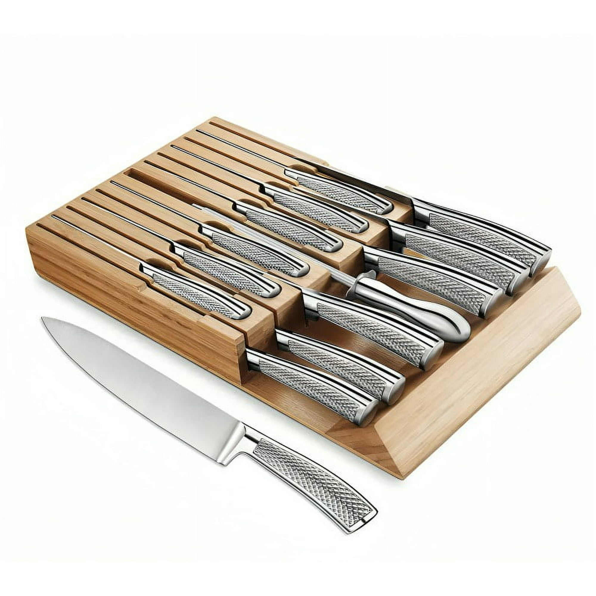 Genérico - Set Cuchillos De Cocina Acero Inoxidable 14pcs