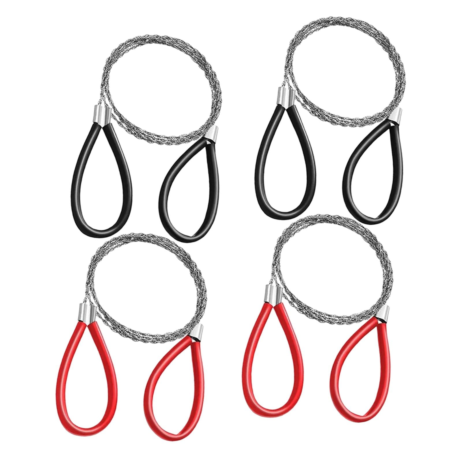 Ioensy - 4x Sierra De Alambre De Metal Sierra De Mano Sierra De Cadena Ligera Para Emergencia Senderismo Caza