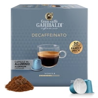 Cápsulas De Espresso Descafeinado Caffè Garibaldi 50 Tazas Nespresso