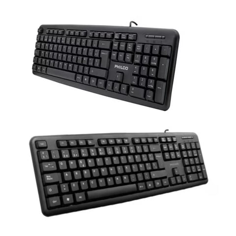 Philco - Teclado Standard Usb 105 Teclas Negro