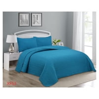 Genérico - Cubrecama Quilt Verano 1.5 Plazas - Petróleo Xf53