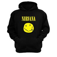Genérico - Polerón Canguro Nirvana Negro Talla Xs Unisex