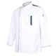 thumbnail image 1 of Restaurante Unisex Chef Coat Jacket Uniforme manga larga Hombres Mujeres Blanco XXXL, 1 of 5