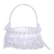 thumbnail image 5 of Cesta De Ni?a De Flores Blancas De Encaje De Dama De Honor Para Mesa De Ducha De Boda Estilo De Compromiso F, 5 of 5