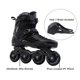 thumbnail image 2 of Patines en línea LIKU Adultos Negro Hombre 9.5 / Mujer 10.5, 2 of 7
