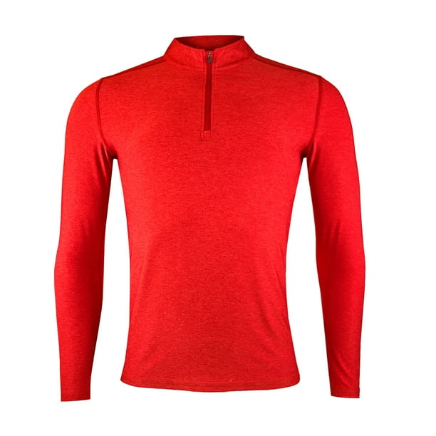 Polera Dry Fit Con Cierre Manga Larga Hombre