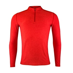 Andesland - Polera Dry Fit Con Cierre Manga Larga Hombre