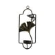thumbnail image 3 of Candelero Montado En La Pared De Hierro Candelero Decoración Para El Hogar Ginkgo Negro, 3 of 5