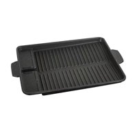 Bothyi - Sartén Coreana Para Parrilla De Barbacoa Con Asas, Utensilios De Cocina, Bandeja Para Hornear, Cuadrado Interior Para Barbacoa