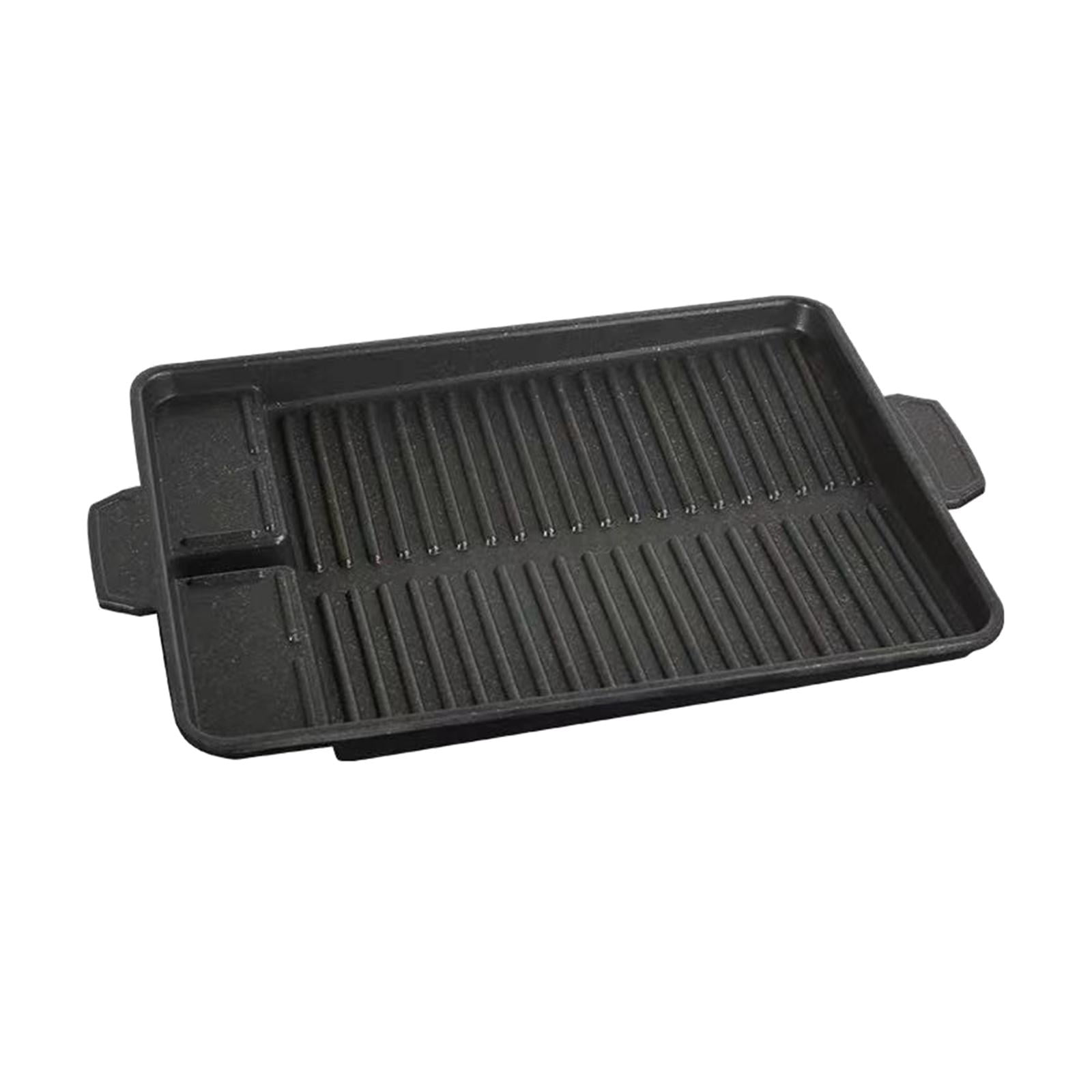 Bothyi - Sartén Coreana Para Parrilla De Barbacoa Con Asas, Utensilios De Cocina, Bandeja Para Hornear, Cuadrado Interior Para Barbacoa