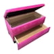 thumbnail image 2 of Banqueta baul Zapatero Rosado Felpa, 2 of 3