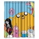 thumbnail image 1 of Cortina de ducha con ganchos para baño, guía de Hora de Aventuras, tamaño 60 x 72 pulgadas, 1 of 3