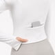 thumbnail image 5 of Chaqueta Corta Deportiva Spandex Elasticada Tallas S-M-L Blanco, 5 of 6
