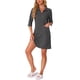 thumbnail image 2 of INSPIRE CHIC Bata con cremallera de punto waffle para mujer, ligera, manga 3/4, longitud hasta la rodilla, con bolsillos para descansar, S Gris, 2 of 6