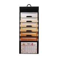 Magideal - Organizador De Archivos Montado En La Pared, Porta , 6 Bolsillos, Letra Práctica, Tamaño A4, Expansión Resistente Para El Hogar, Escuela, Vi , Naranja