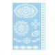 thumbnail image 3 of 1 Sheet Floral Temporary Tattoo, Lace Decal Flower Pattern, Waterproof Hand Arm Wrist Body Fake Tattoos For Women, 3 of 3