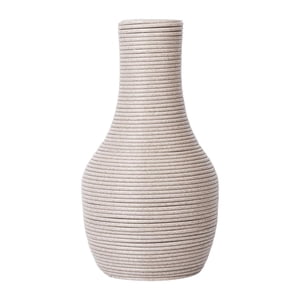 Bothyi - Jarrón Tejido A Mano, Regalo Artesanal, Jarrón Decorativo Rústico Para Balcón, Dormitorio, Estante De Color Claro