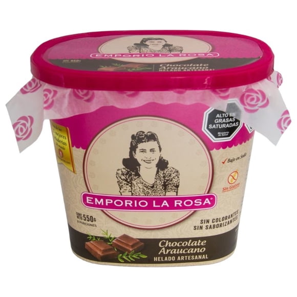 Helado Chocolate Araucano Pote, 800 ml