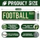 thumbnail image 2 of Señal Decorativa Rasonus Football Blvd Estilo Vintage, 2 of 7