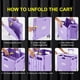 thumbnail image 5 of Carrito utilitario MACOPRO plegable con mango telescópico, color morado, 5 of 9