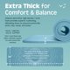 thumbnail image 3 of Esterilla de yoga Retrospec Solana de 1 m de grosor con correa de nailon Blue Mist, 3 of 7